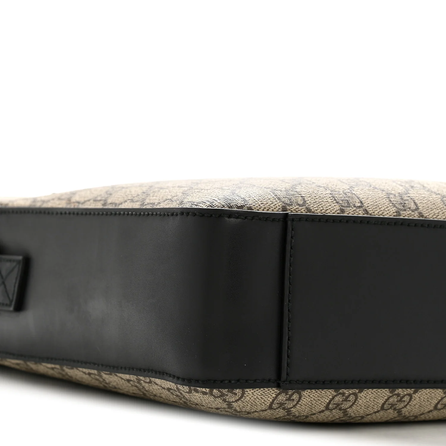 GG Supreme Monogram Flat Messenger Bag Beige Black New Acero - Top Club