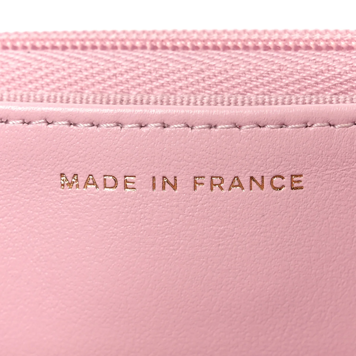 Caviar Quilted Textured CC Wallet on Chain WOC Light Pink - Top Club
