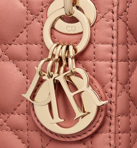 MICRO LADY D BAG Ethereal Pink Cannage Lambskin - Top Club