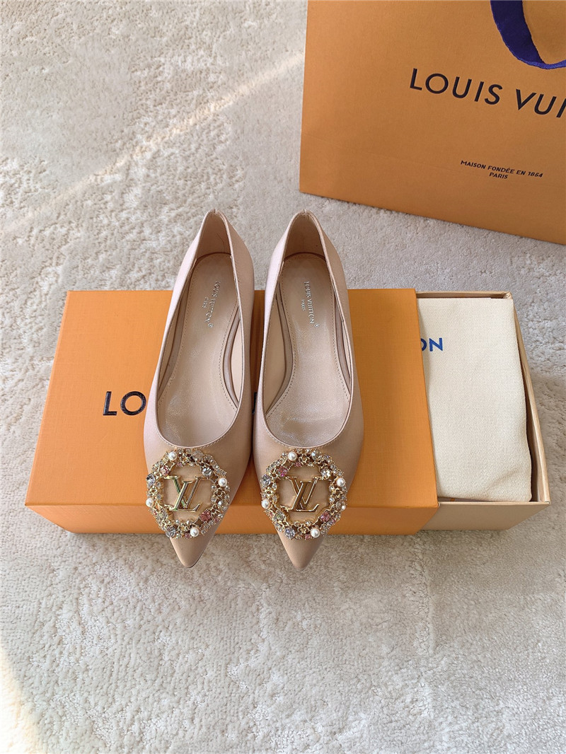 louis vuitton LV silk diamond buckle high heels - Sneaker Replica Workshop
