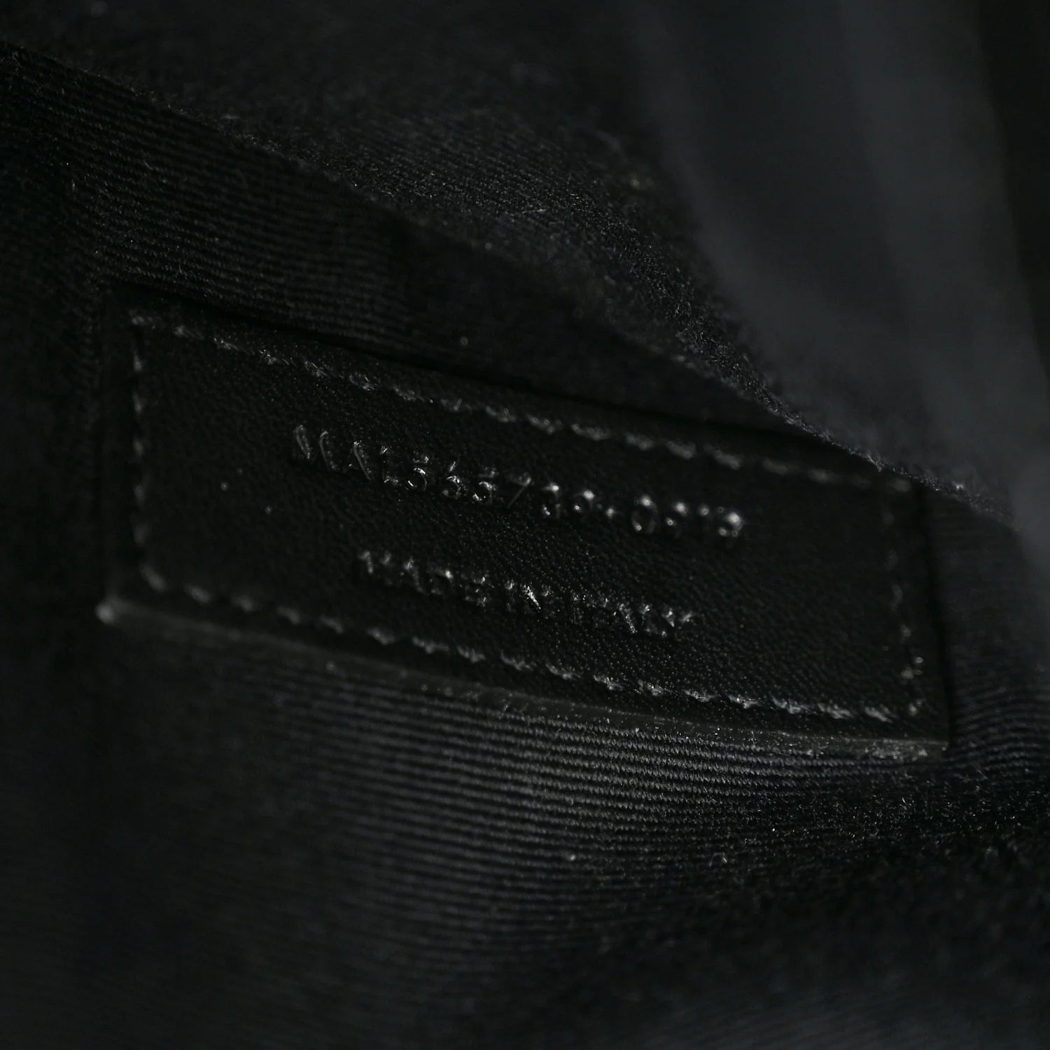 Calfskin Crocodile Embossed Uptown Monogram Pouch Black - Top Club