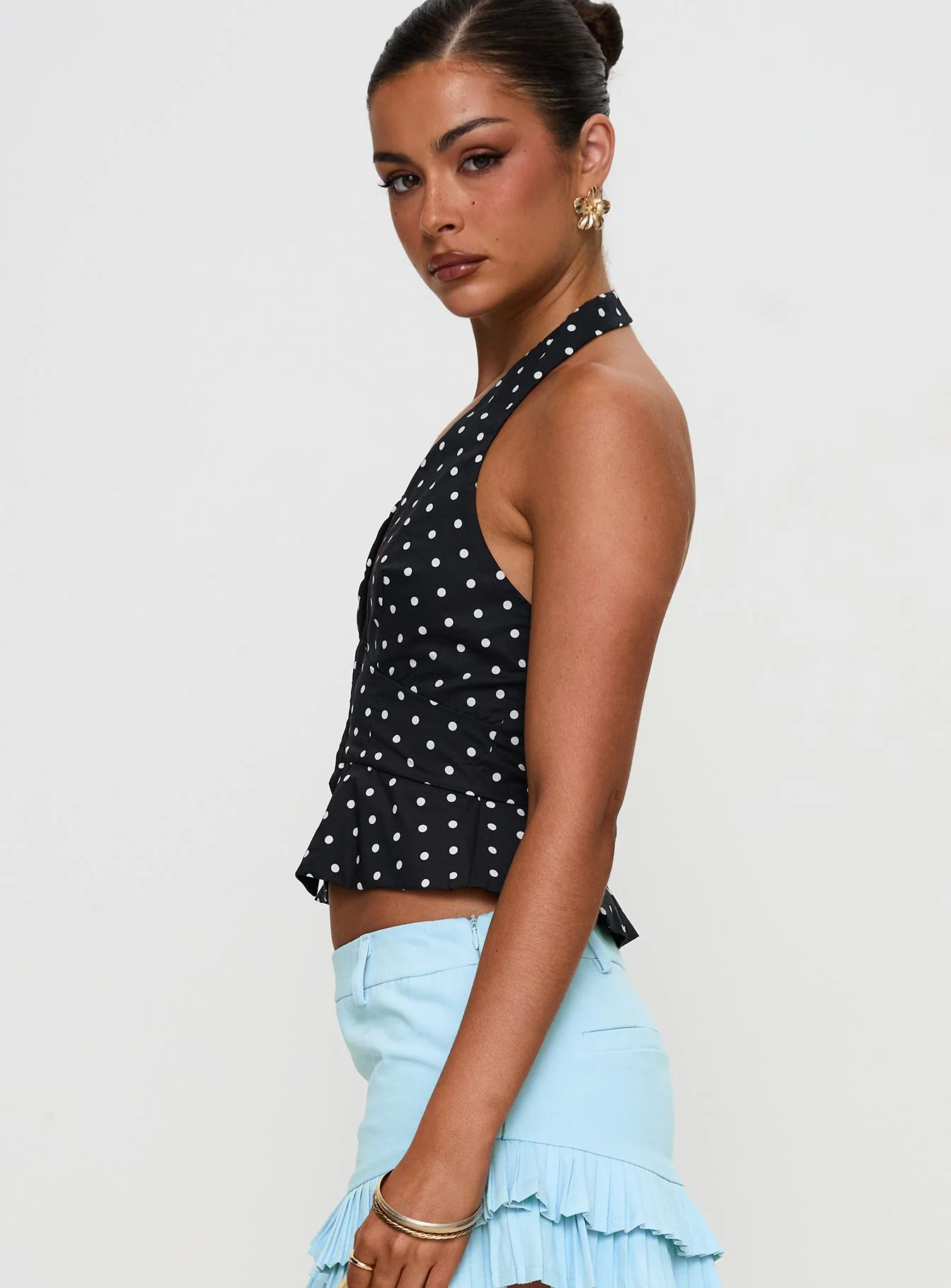 Pleasing Top Polka Dot