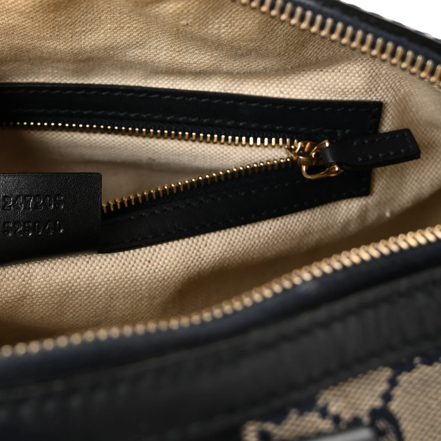 Monogram Selleria Calfskin Vintage Web Medium Boston Beige Blue - Top Club