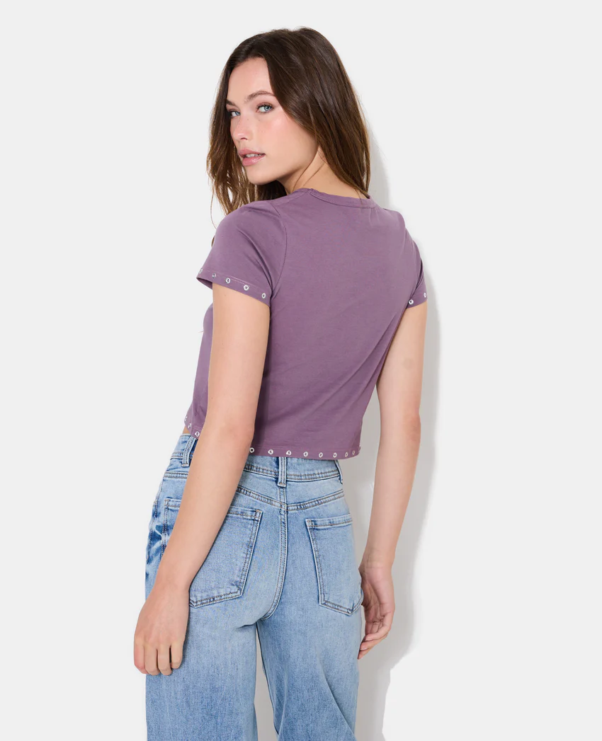 Pimkie T-shirt court avec œillets