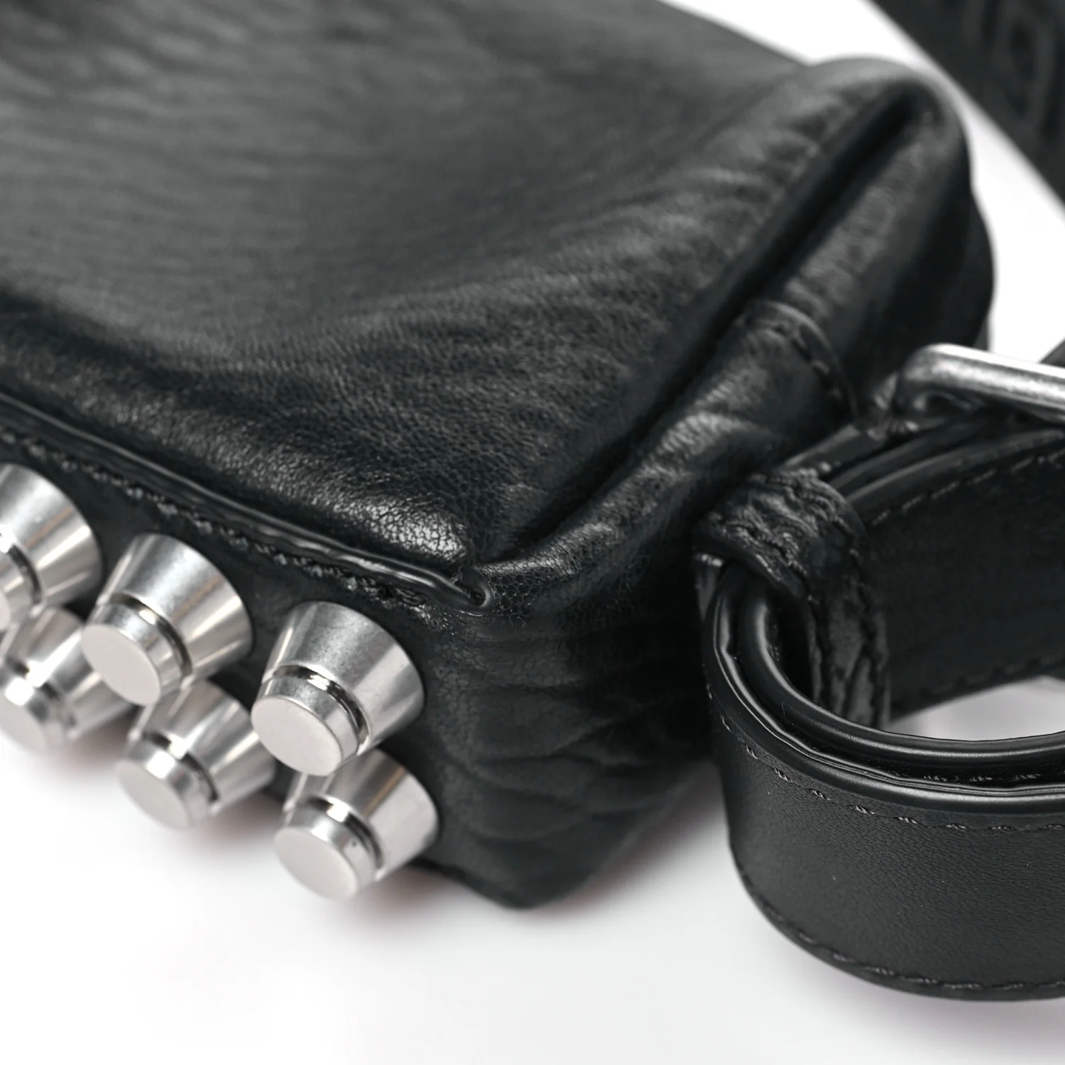 Primal Lambskin Mini Ricco Shoulder Bag Black - Top Club