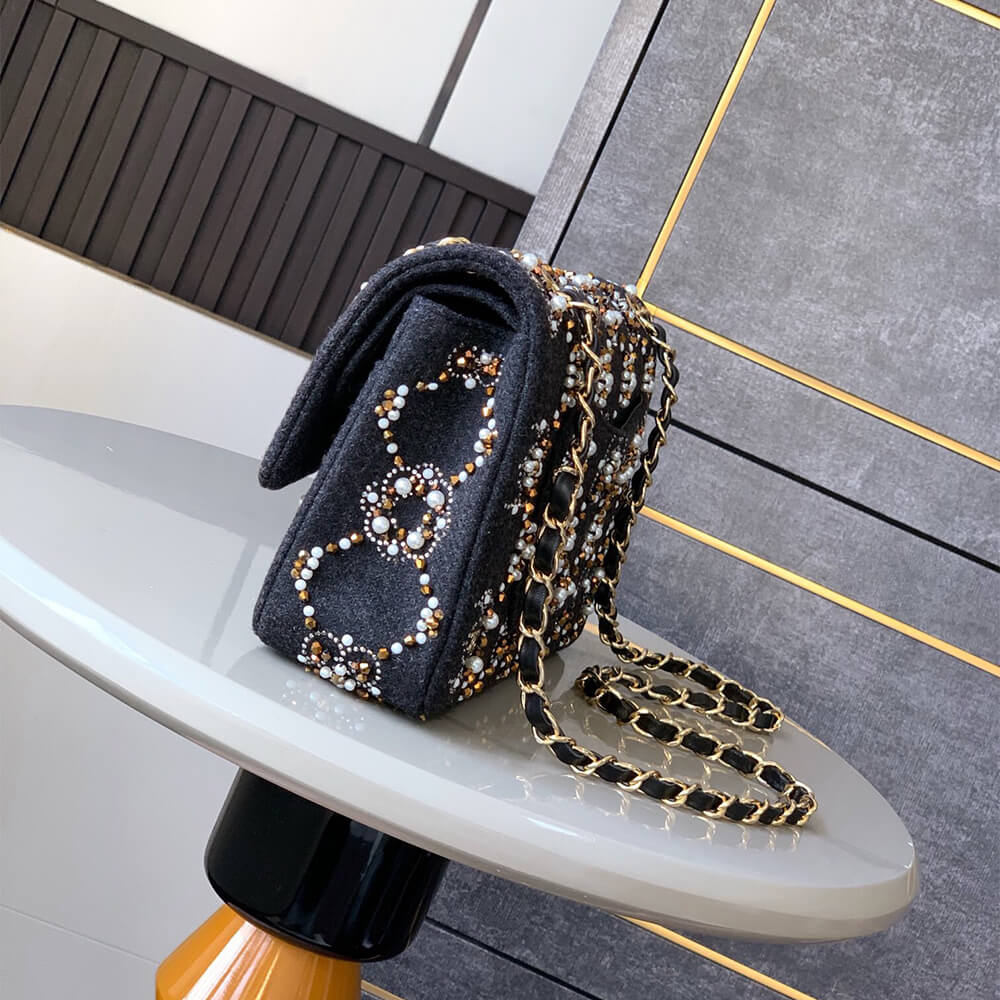 CHANEL Pearl Classic Double Flap Handbag(HIGH-END GRADE) - Top Club