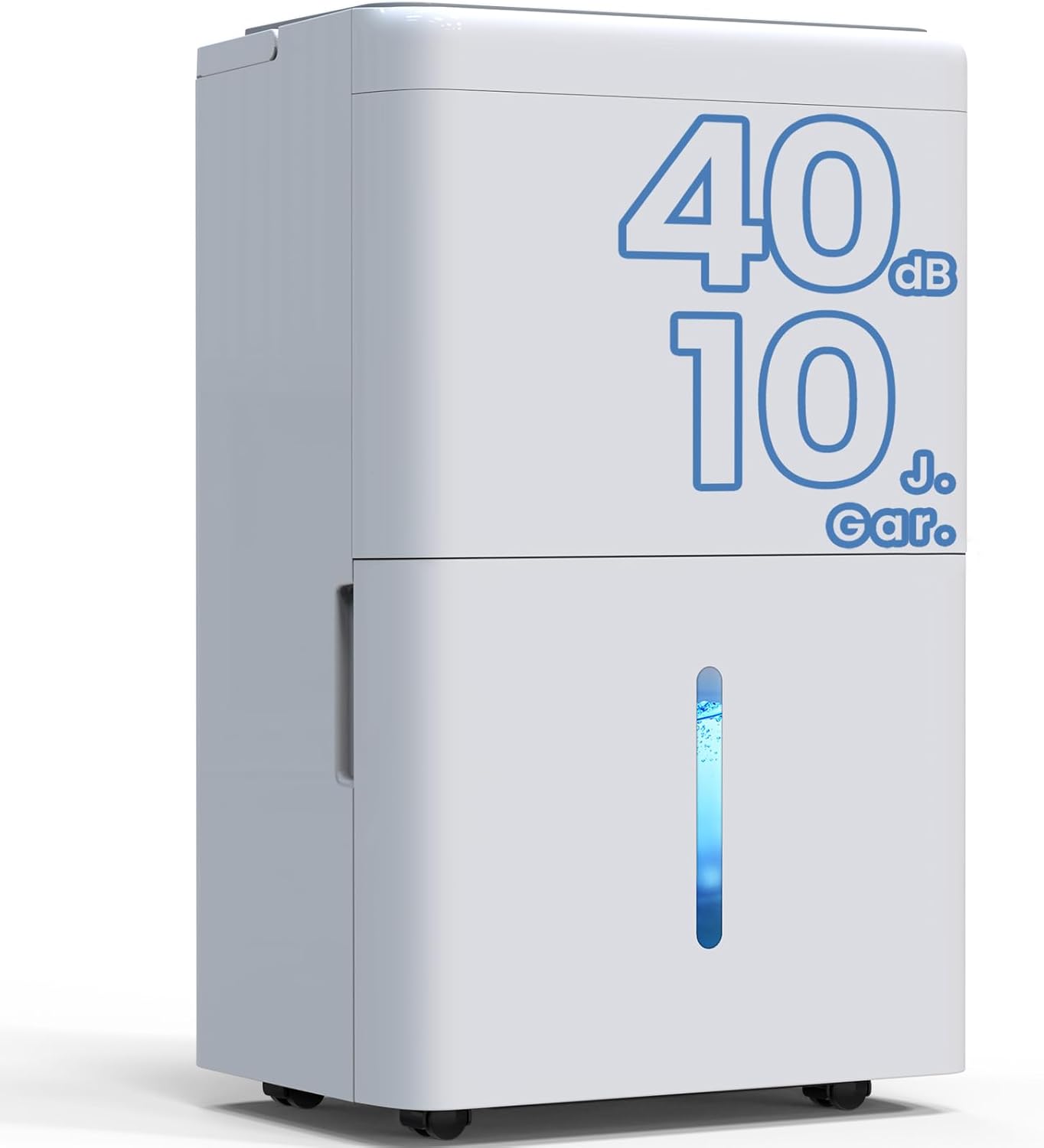 Newentor Deumidificatore Casa Muffa 30L/g adatto fino a 245m³/90m²,deumidificatori elettrico con Tanica Estraibile,sensore di umidità, Filtro Lavabile,Timer 24 ore, portatili - Maniglia,Ruote