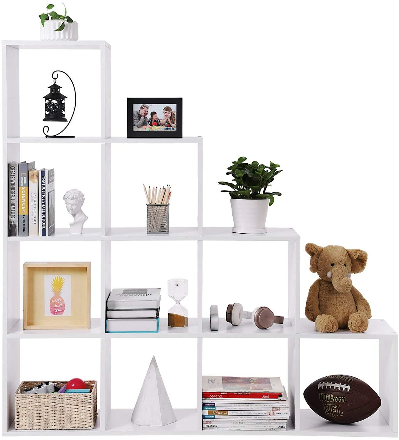 Boekenkast met 10 kubussen - Indusign Wit