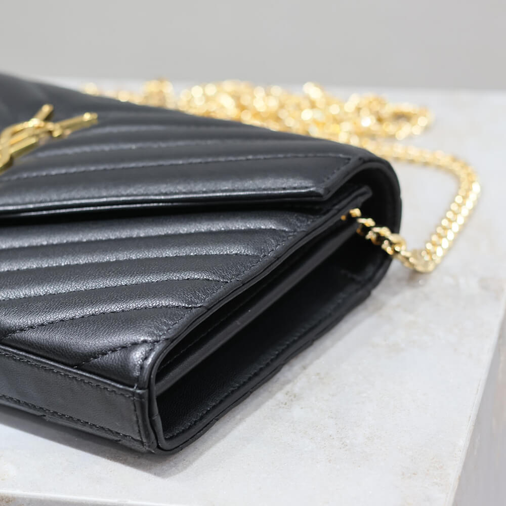 YSL cassandre chain wallet in lambskin - Top Club