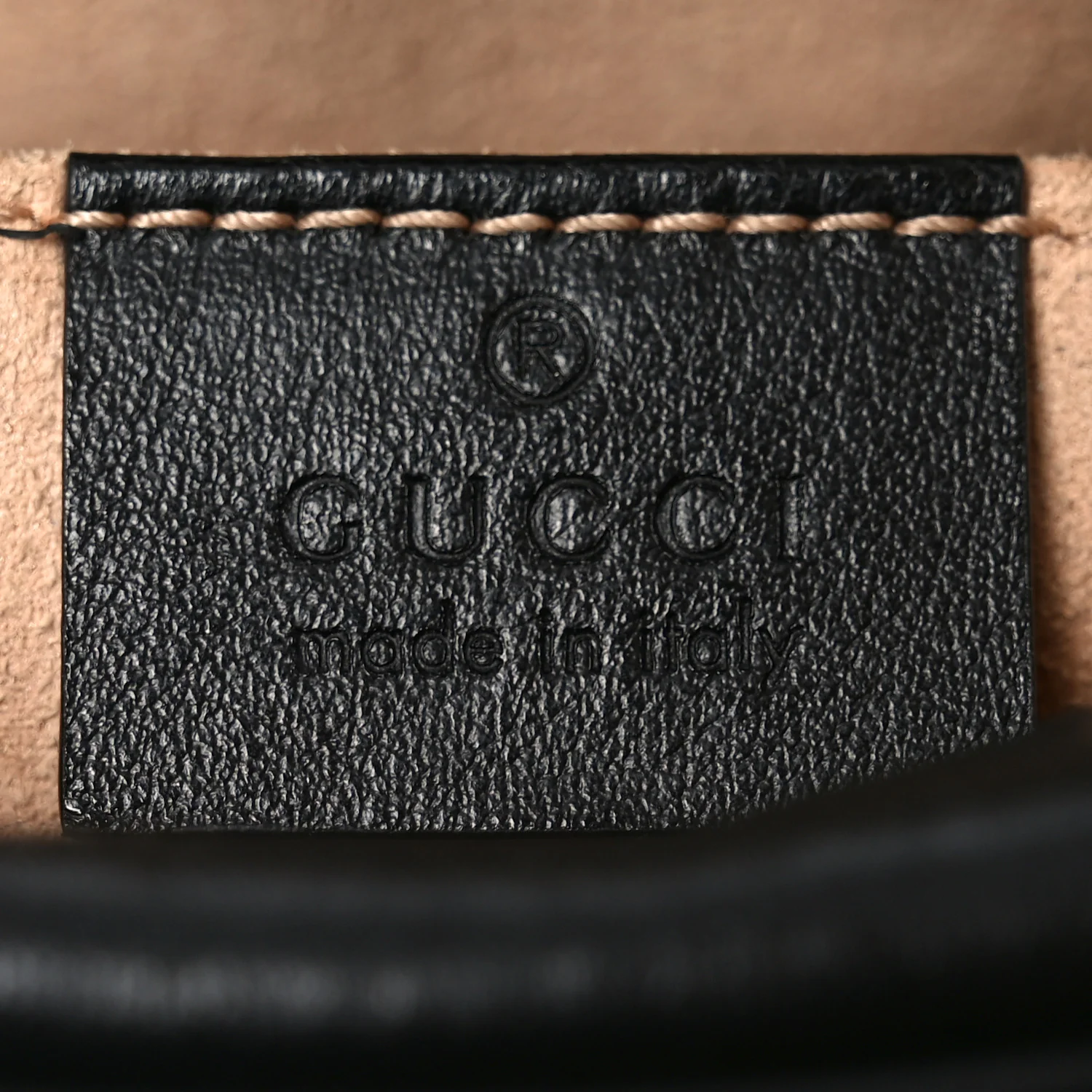 Calfskin Matelasse Mini GG Marmont Chain Shoulder Bag Black - Top Club