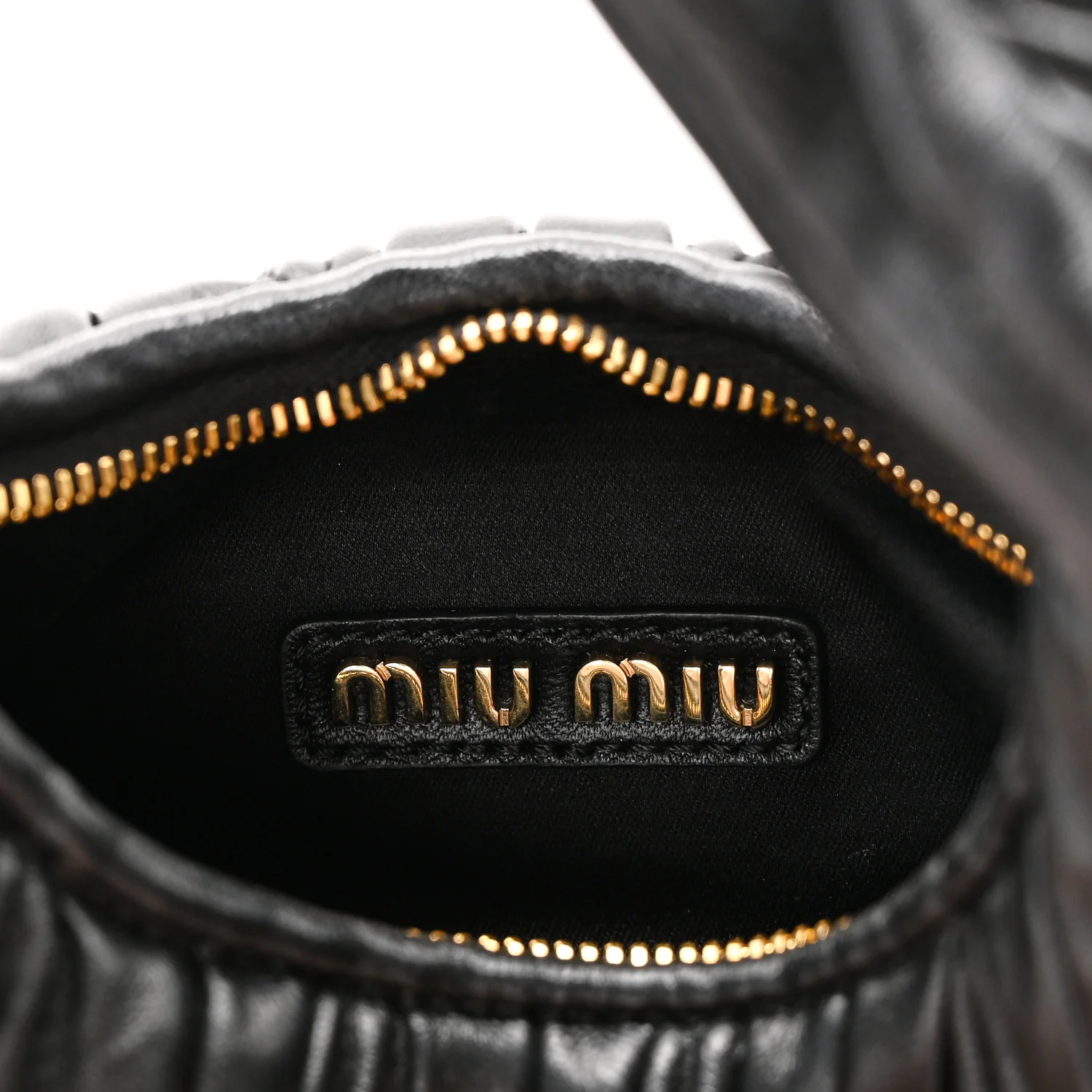 Nappa Matelasse Mini Wander Hobo Black - Top Club