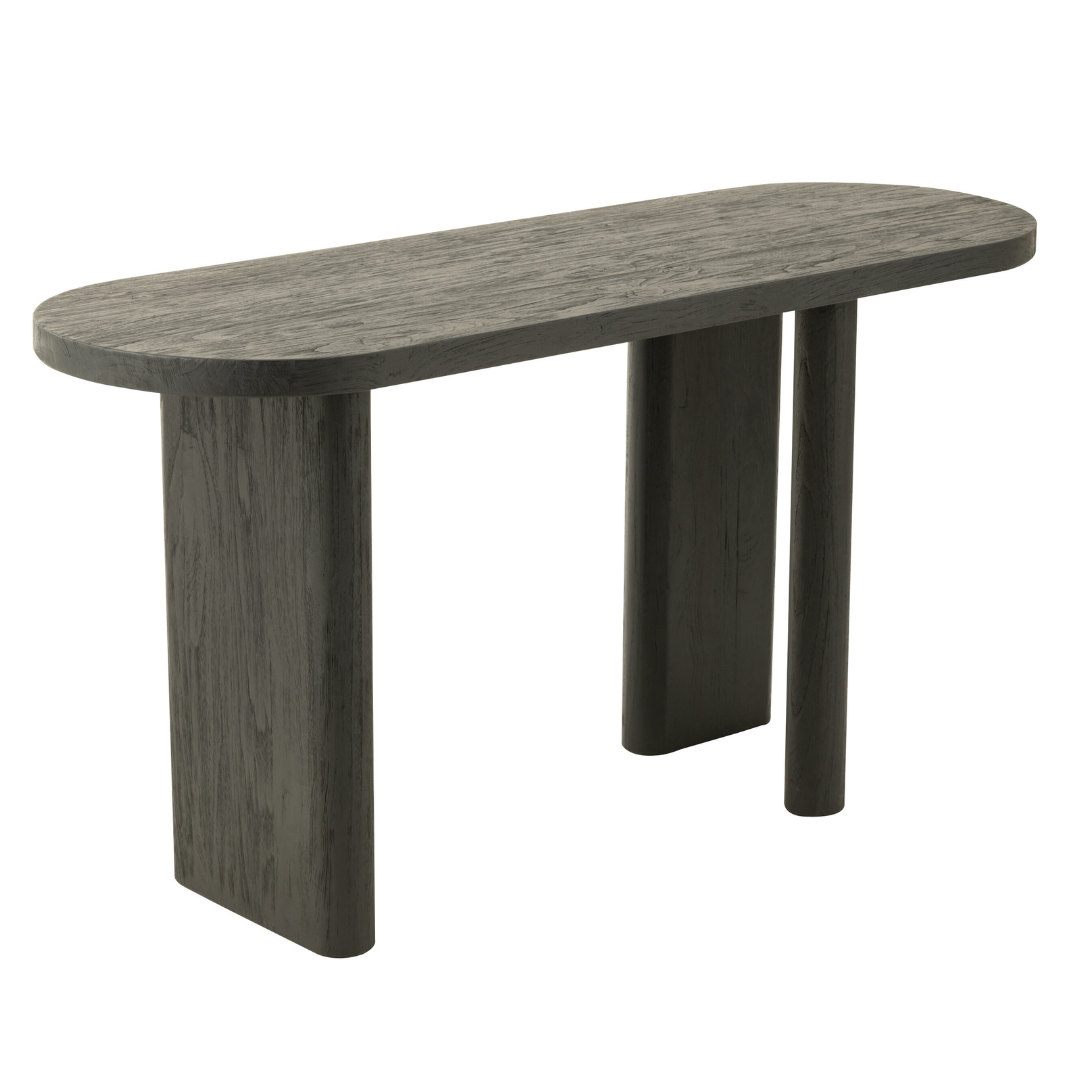 Sidetable teakhout zwart