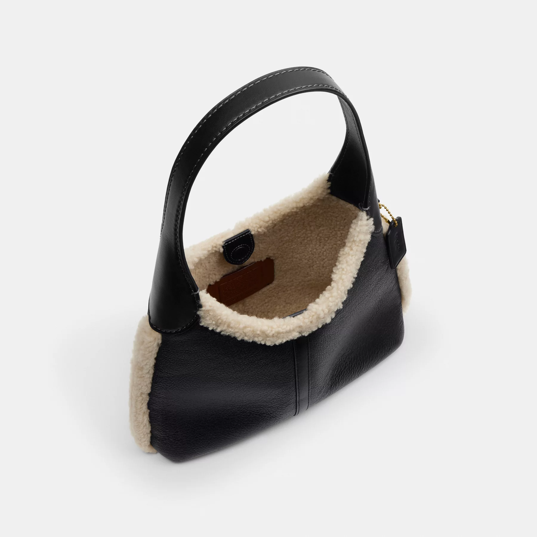 COACH BROOKLYN SHOULDER BAG 28 IN SHEARLING