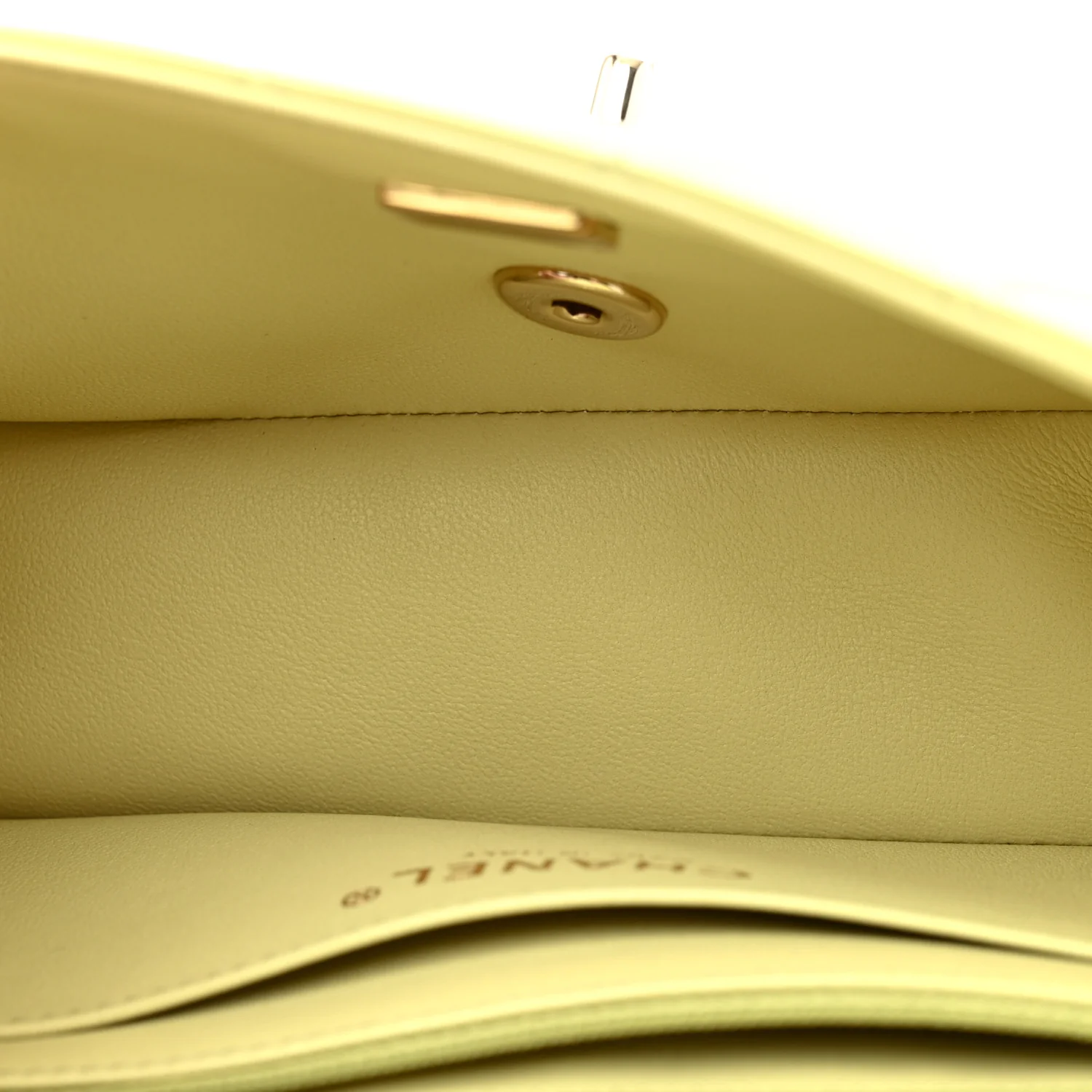 Lambskin Quilted Mini Rectangular Flap Light Green - Top Club