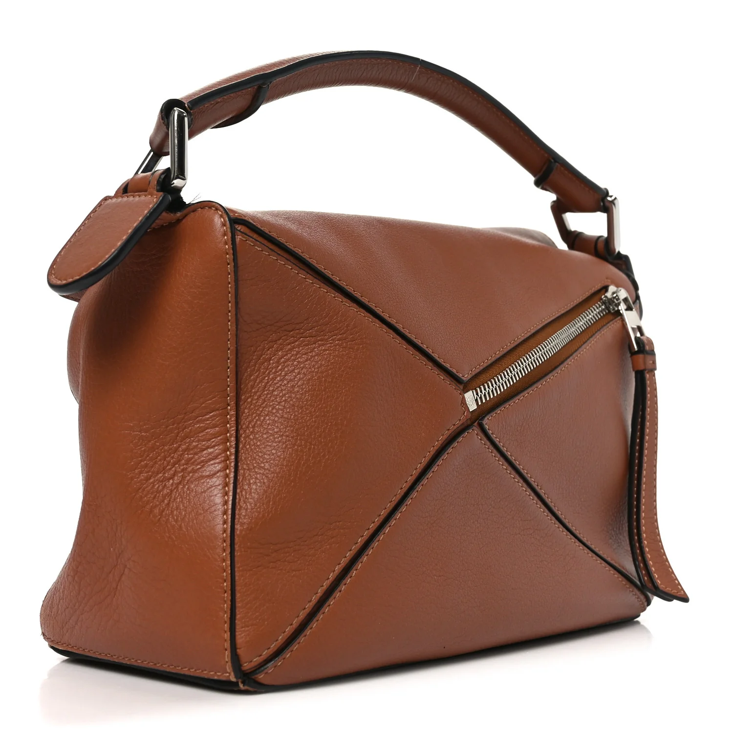 Calfskin Small Puzzle Bag Tan - Top Club