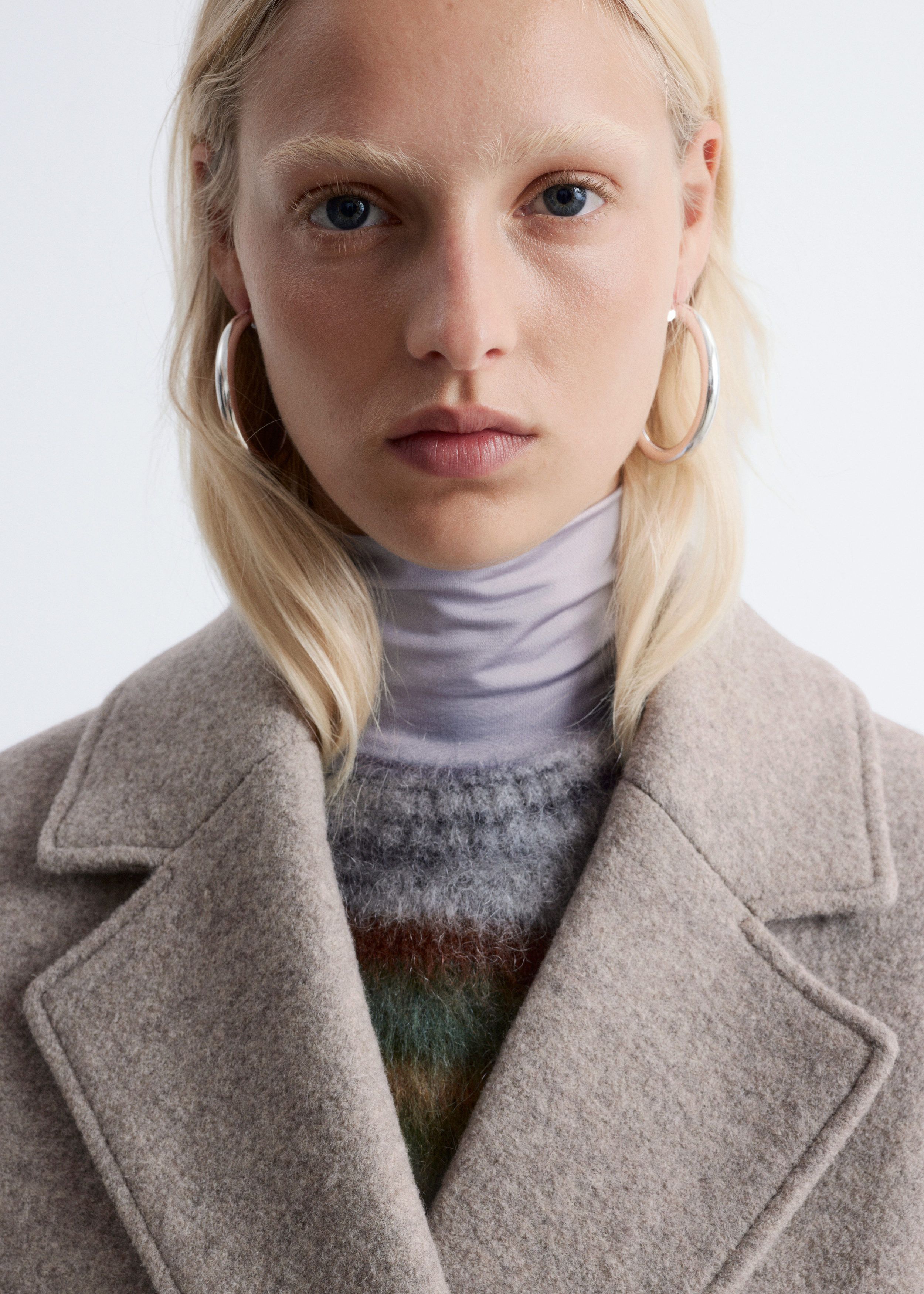 & Other Stories VOLUMINOUS BELTED WOOL COAT