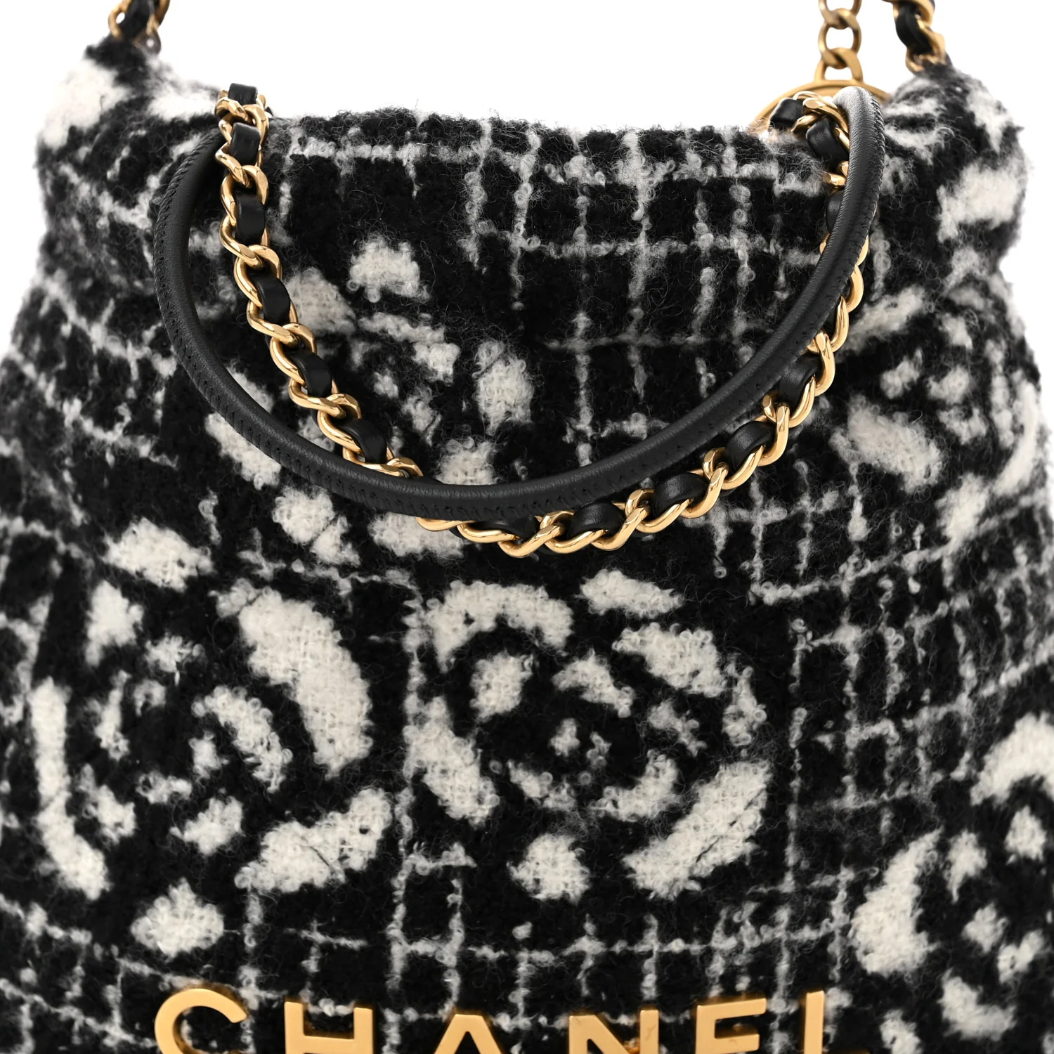 Cashmere Mini Chanel 22 Black White - Top Club