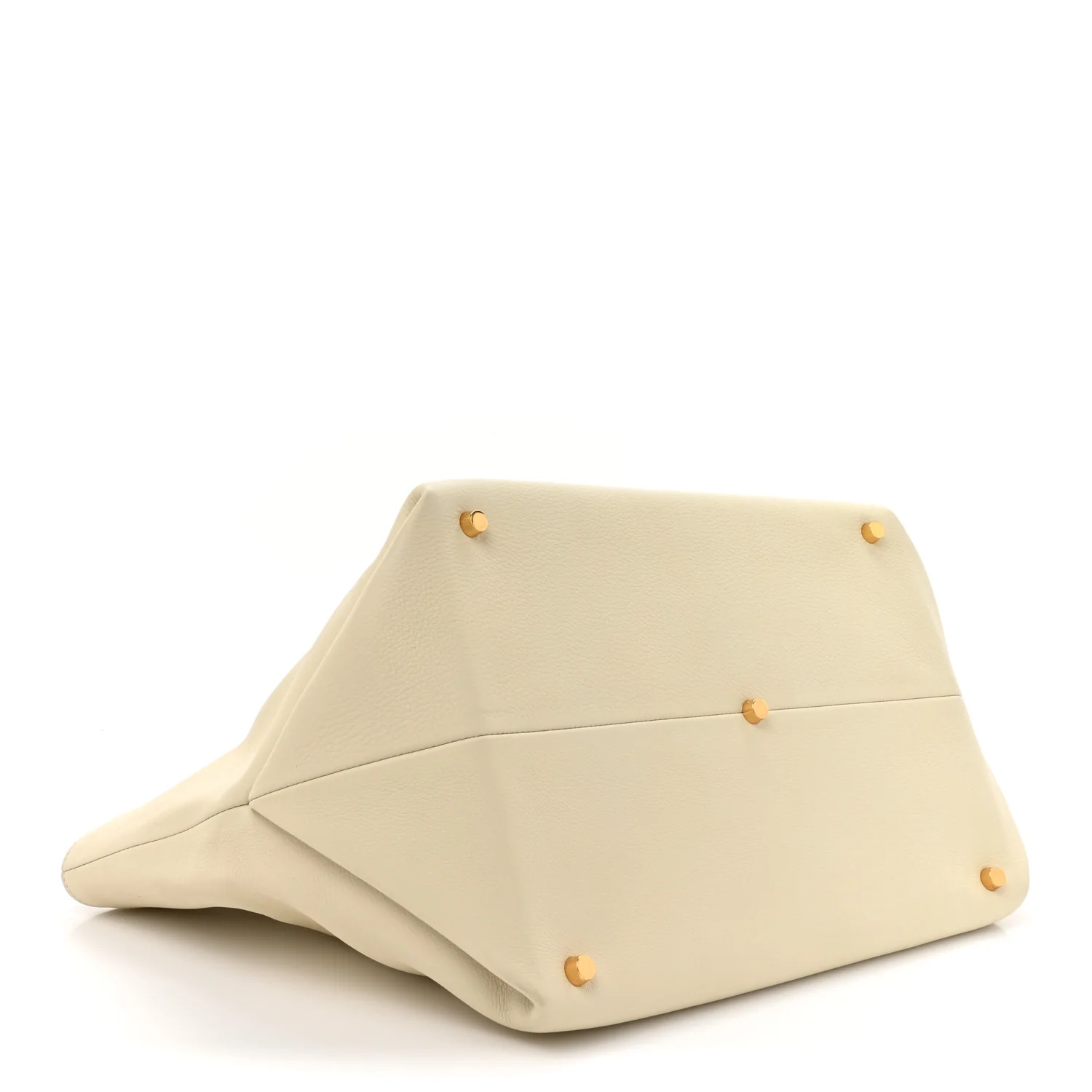 Pebbled Calfskin Medium Amelia Tote Ivory - Top Club