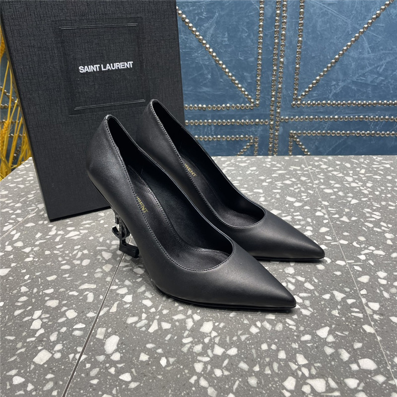 YSL rhinestone high heel classic logo letter high heel sandals - Sneaker Replica Workshop