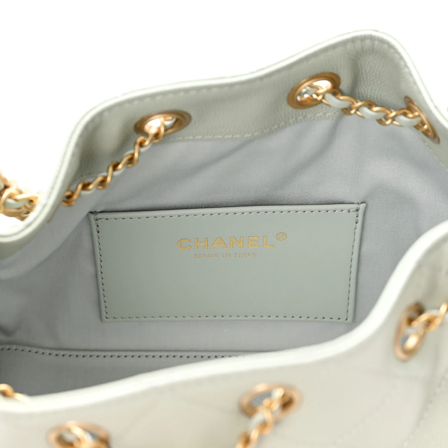 Caviar Quilted Mini Chanel 25 Handbag Light Green - Top Club