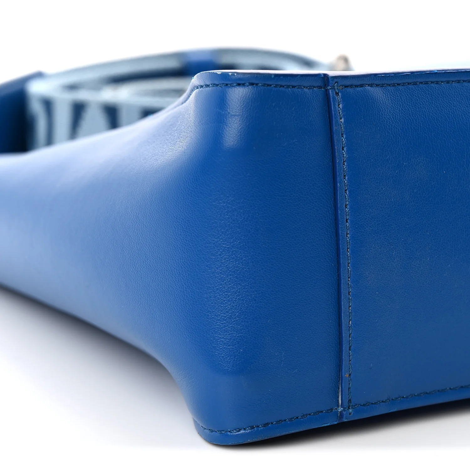 Eco Alter Nappa Perforated Logo Mini Crossbody Blue - Top Club