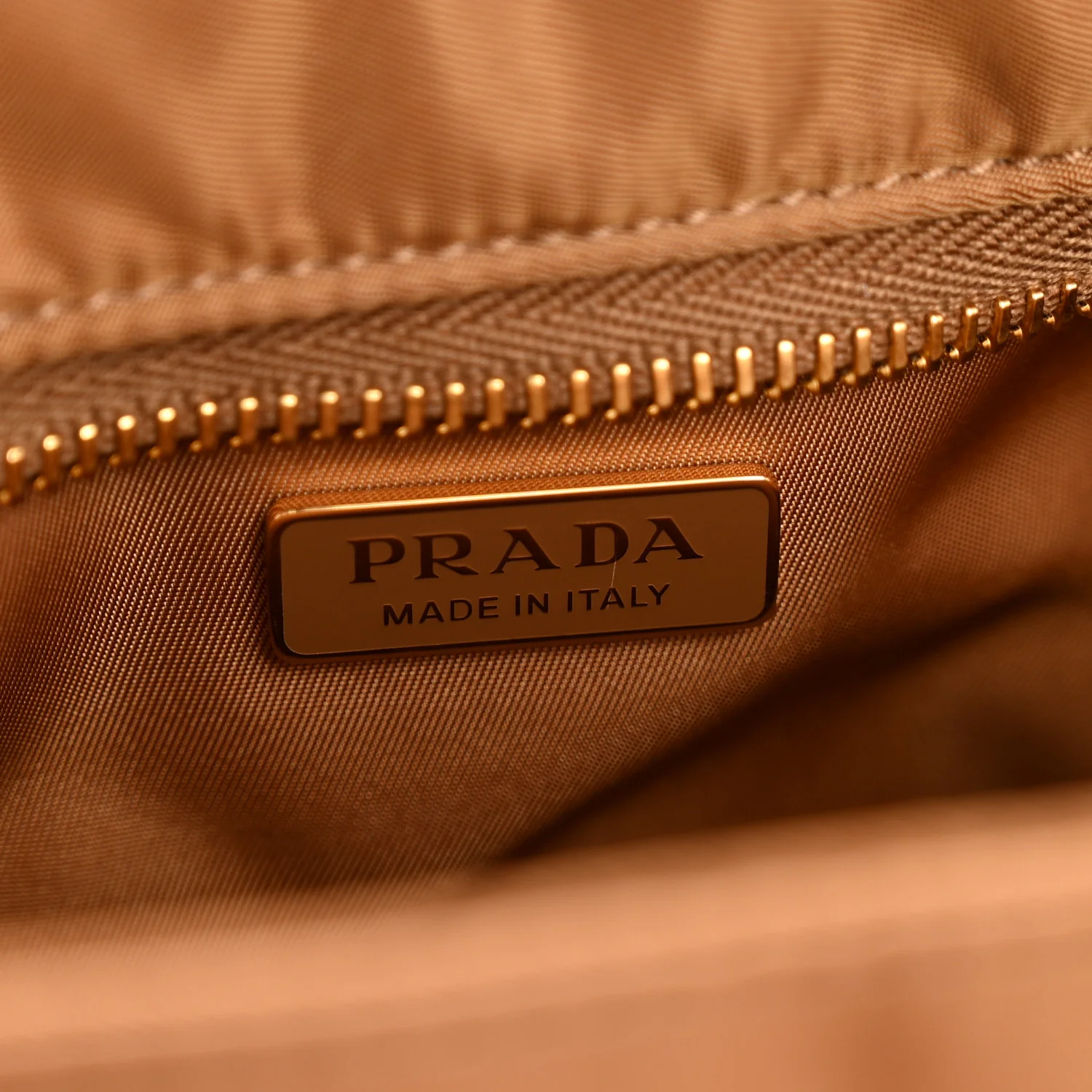 Re-Nylon Medium Explore Shoulder Bag Camel - Top Club