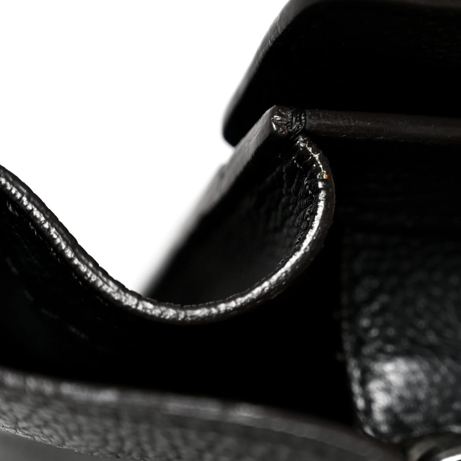 Drummed Calfskin Micro Luggage Black - Top Club