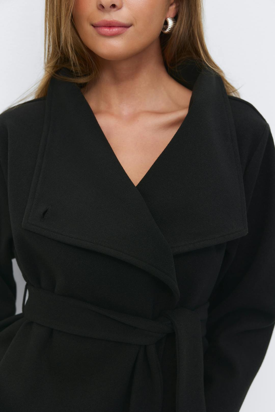 Gina Tricot 14+ felt wrap jacket
