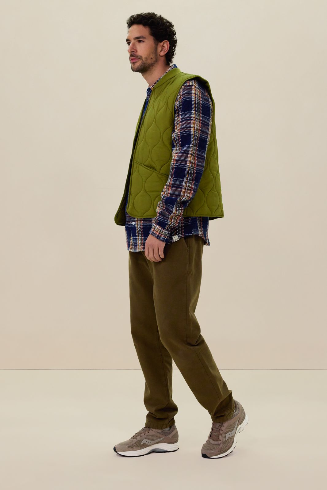 Groene quilted bodywarmer