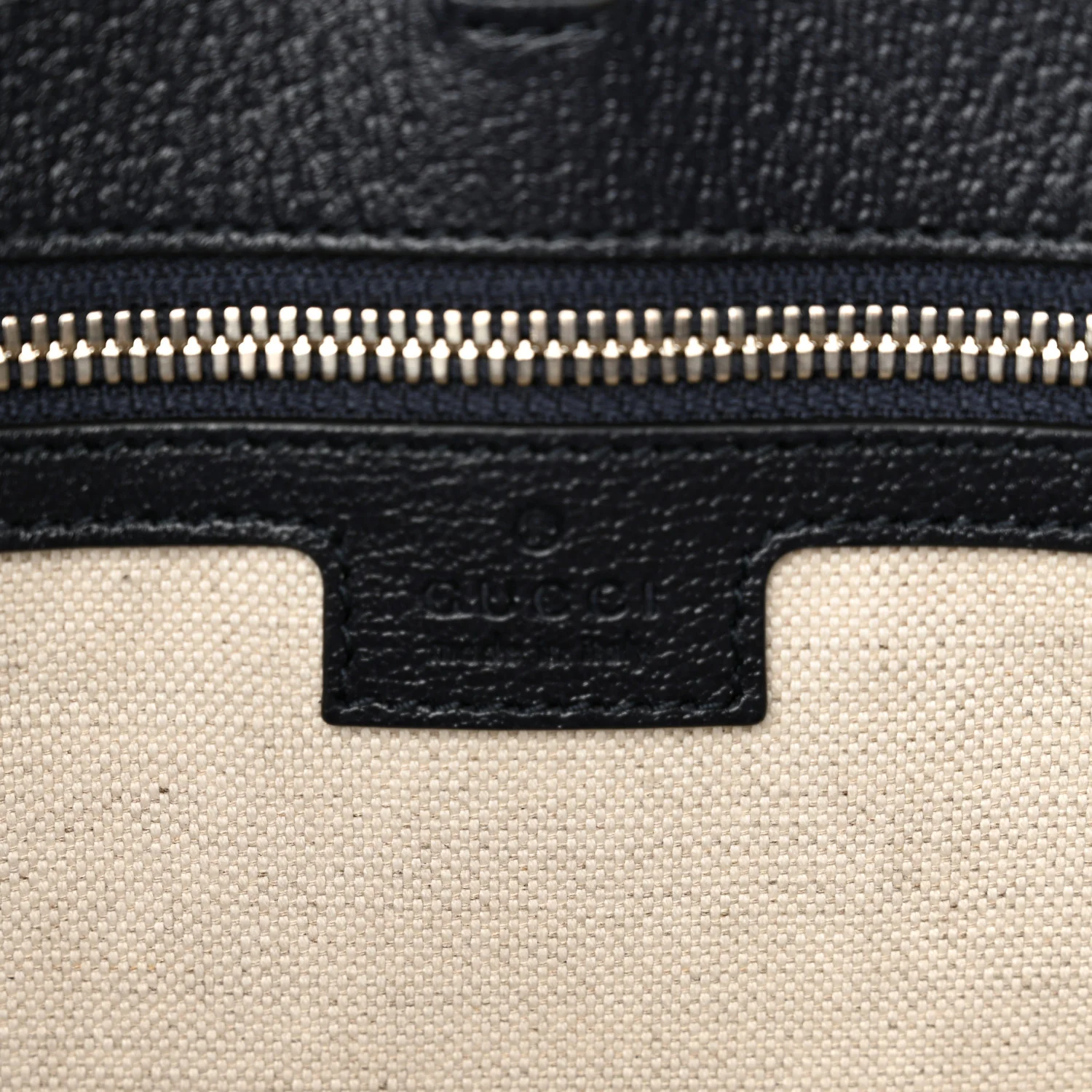 GG Supreme Monogram Textured Dollar Calfskin Web Medium Retro Interlocking G Tote Bag Beige Blue - Top Club