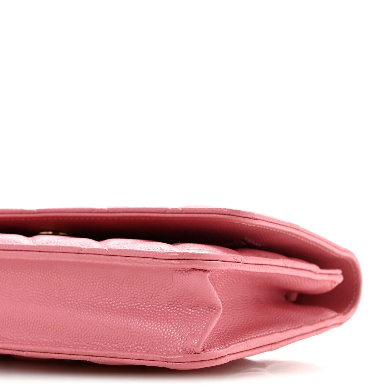 Caviar Quilted Wallet on Chain WOC Pink - Top Club
