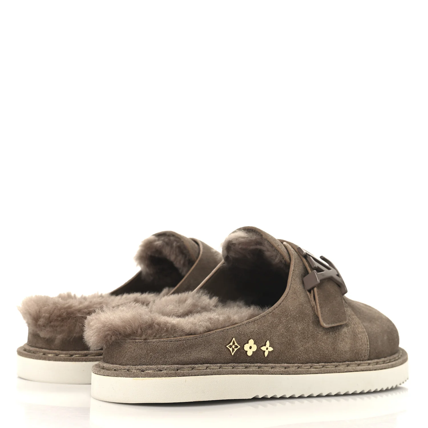 Monogram Fur LV Easy Mule 6 Brown - Top Club