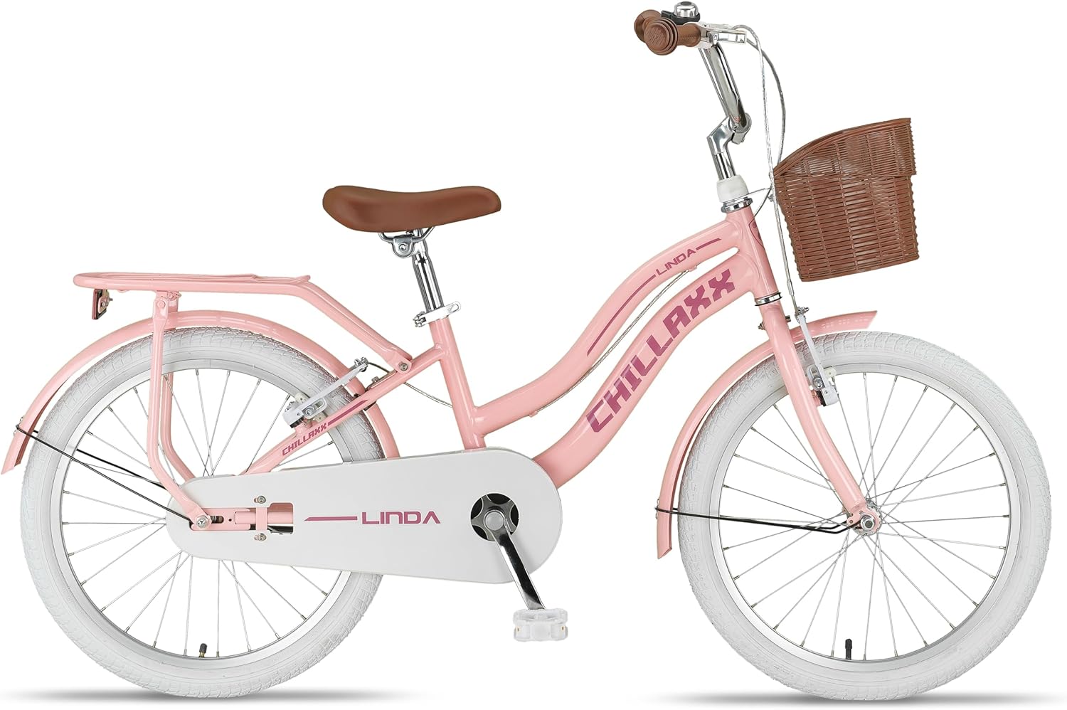Chillaxx Bici Linda Premium per bambini City Bike da 20 pollici, per ragazze, ragazzi, olandese City Bike per bambini, adatta per 6,7, 8, 9, 10, 11 anni