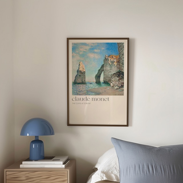 Poster Claude Monet - The cliffs at Étretat 70x100 cm