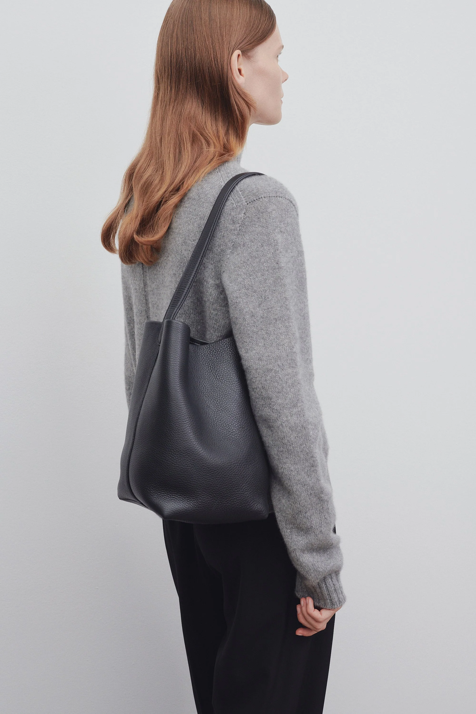 Medium N/S Park Tote Bag in Leather - Top Club
