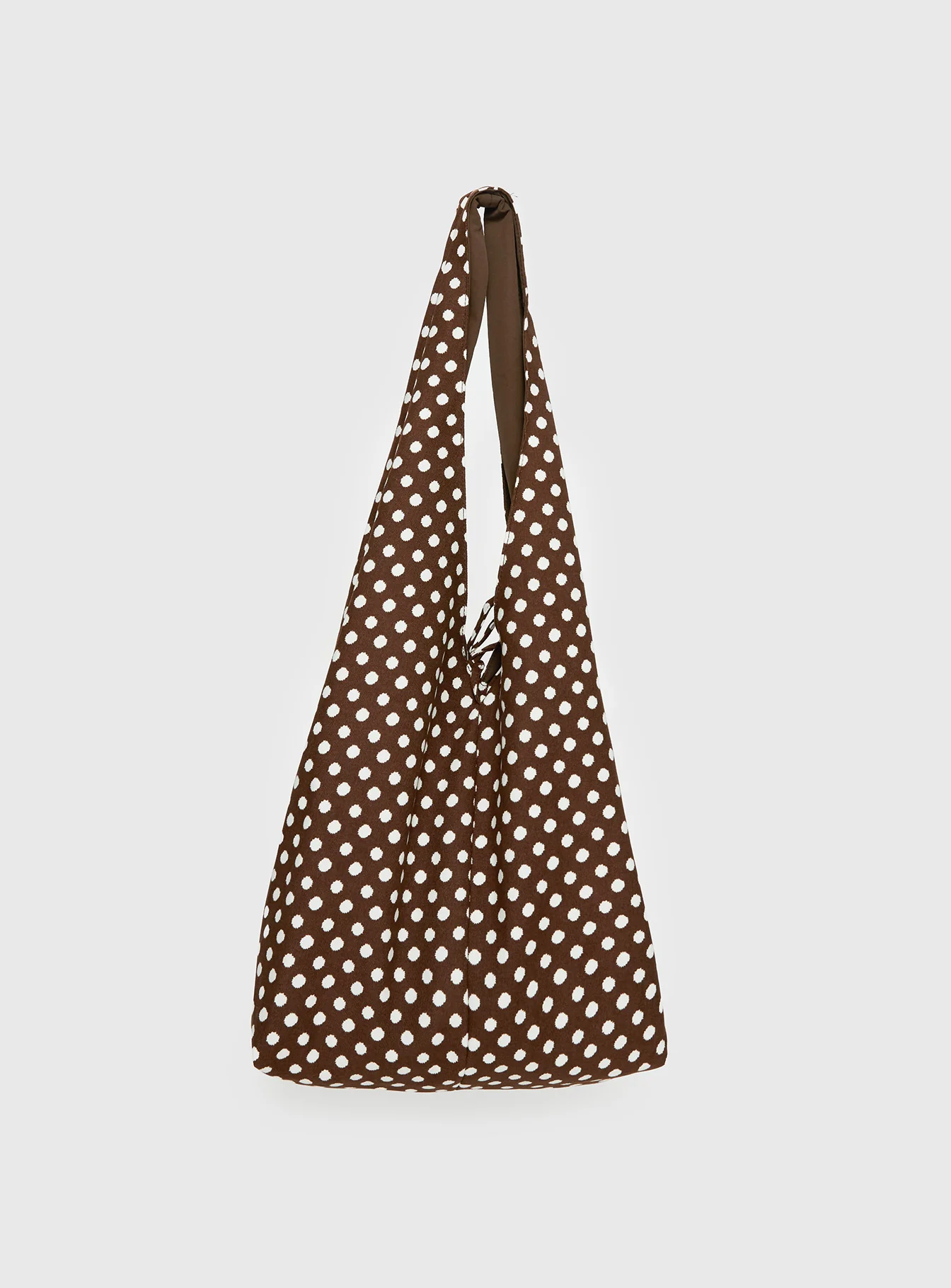 Sunday Sunrise Slouchy Bag Brown Polka