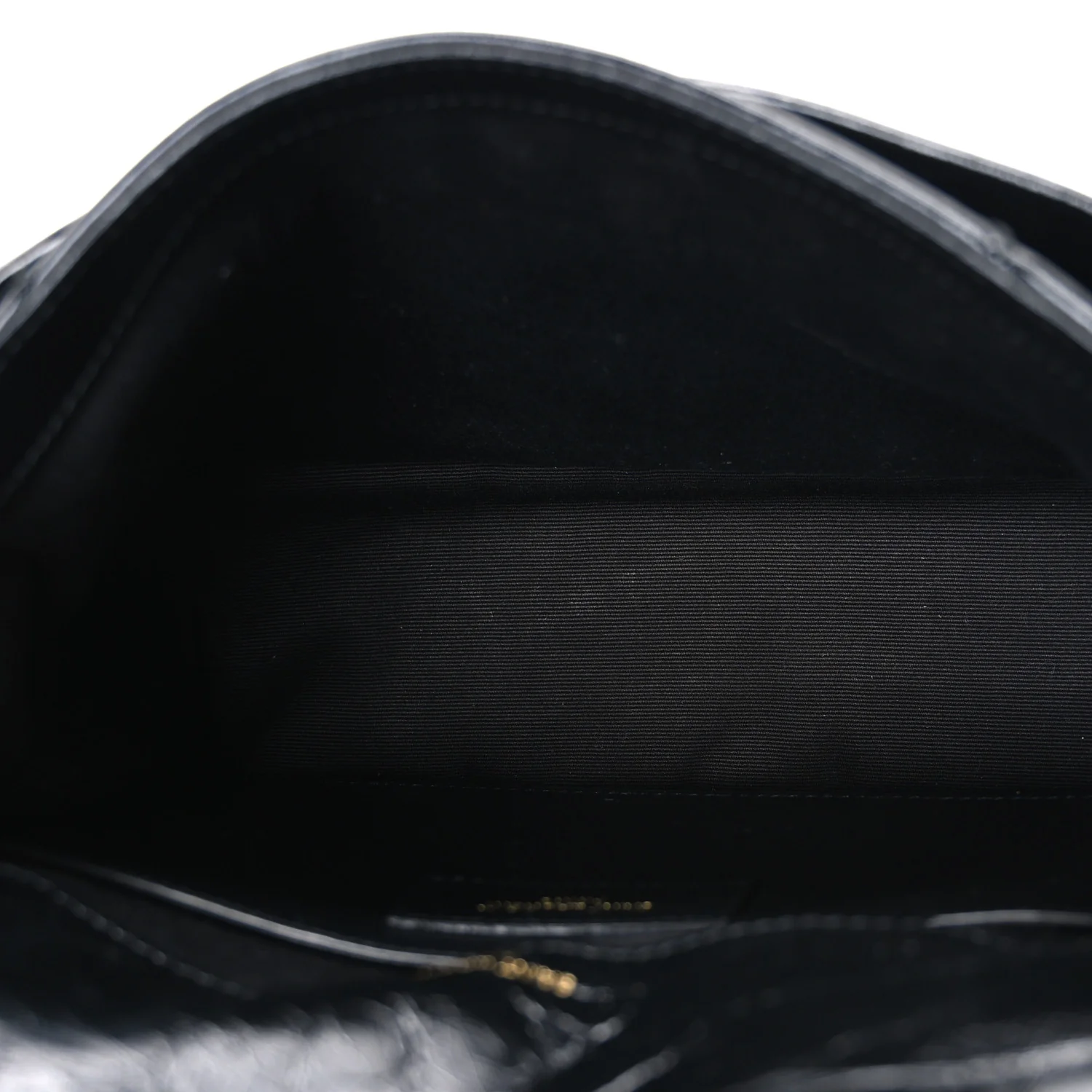 Crinkled Calfskin Matelasse Monogram Baby Niki Chain Satchel Black - Top Club