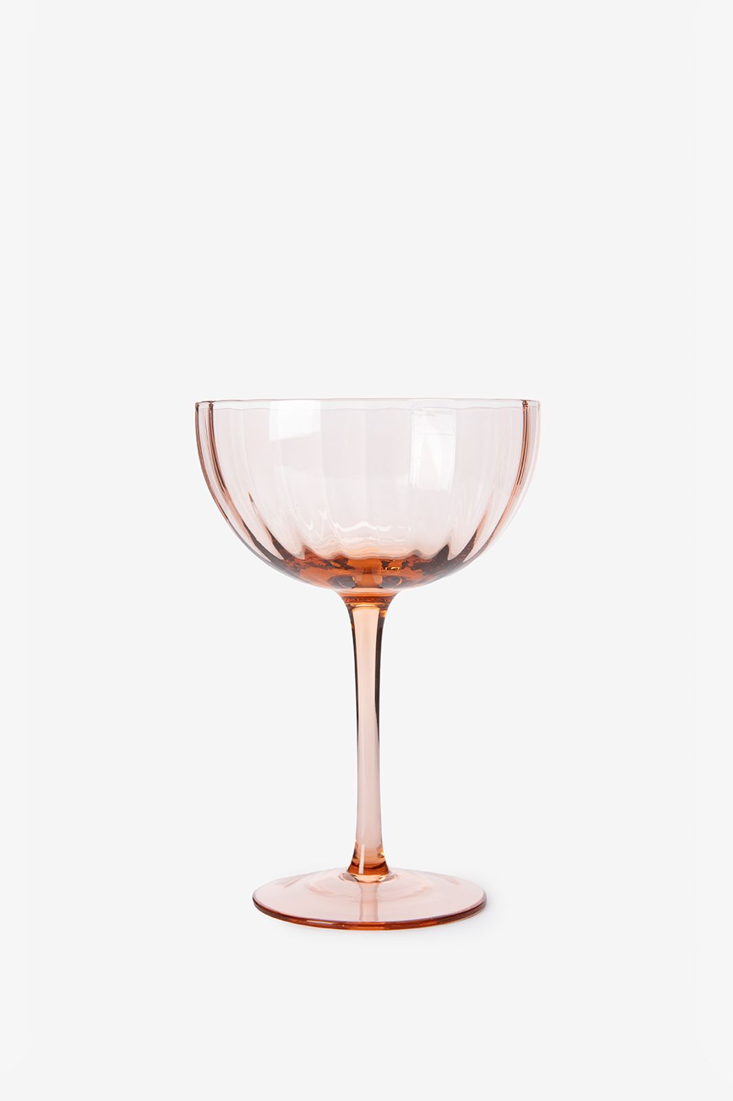 Lichtbruine champagneglazen scallop