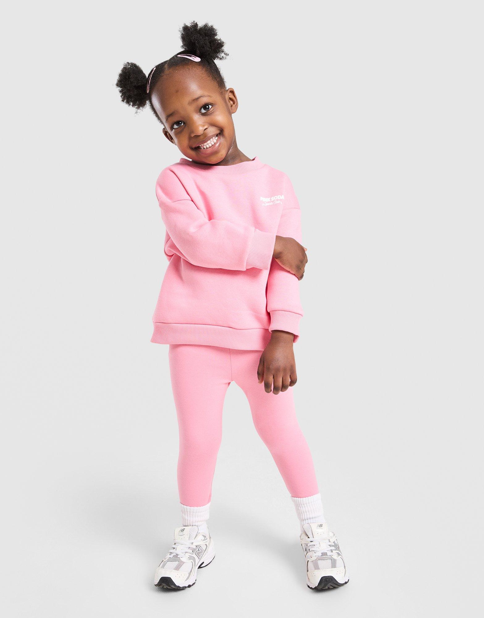 Pink Soda Sport Girls' Crew Sweatshirt/Leggings Set Infant