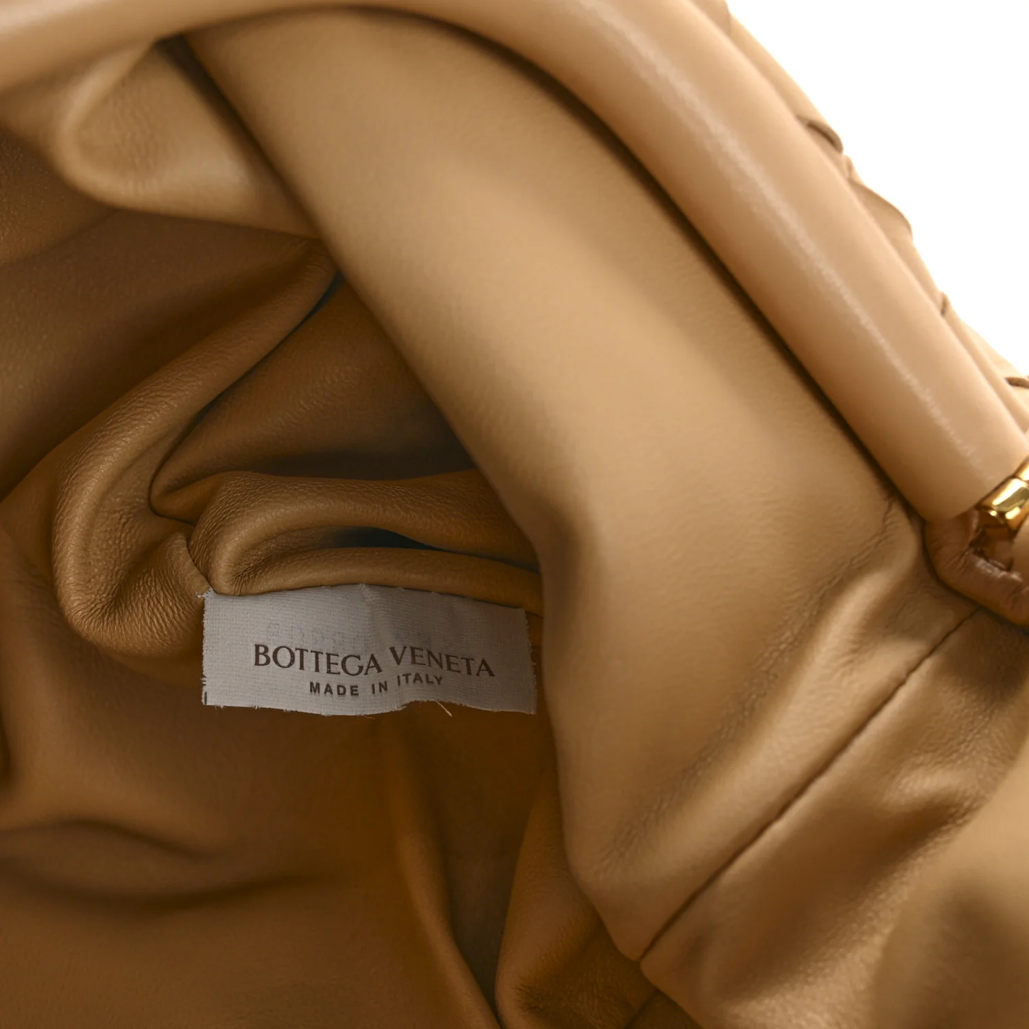 Nappa Maxi Intrecciato The Pouch Oversized Clutch Almond - Top Club