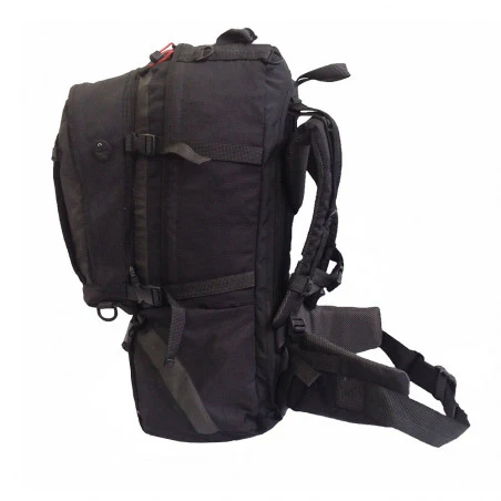 MULTITRAVEL 60 + 20 travel backpack with daypack - black