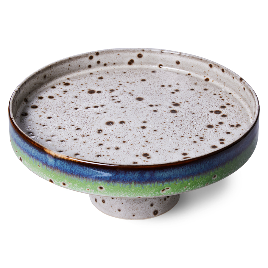 Servies 70's Ceramics taartplateau comet