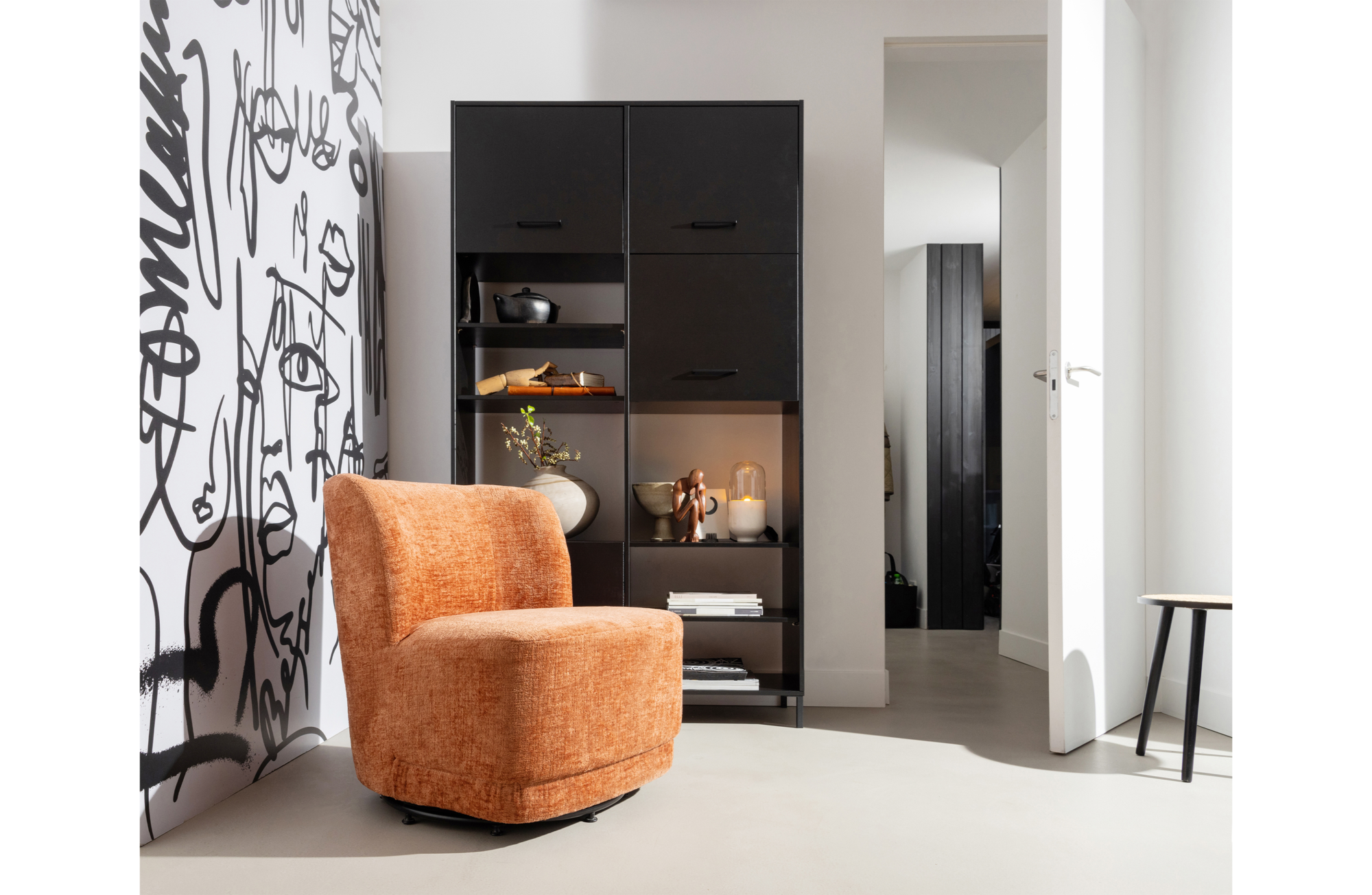WOOOD draaifauteuil Atty Atty draaifauteuil - Blossom