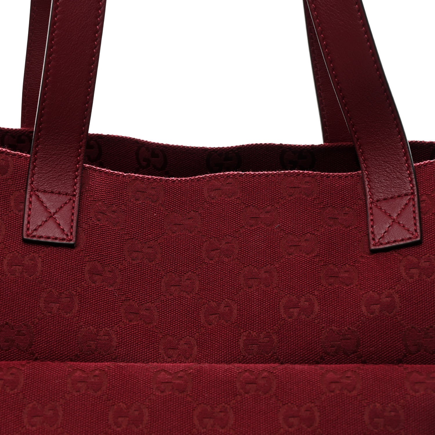 GG Supreme Monogram Large Shopping Tote Rosso Ancora - Top Club