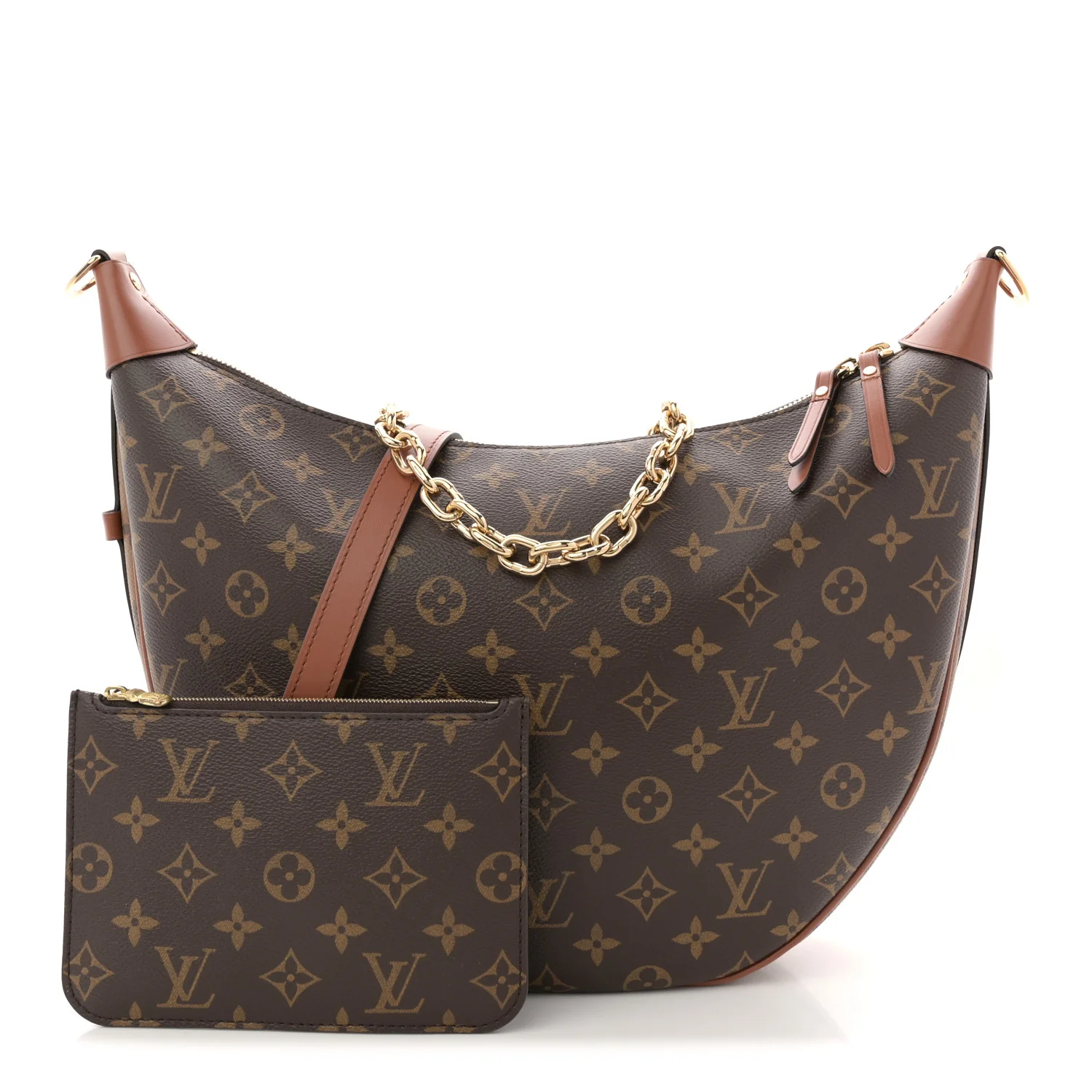 Reverse Monogram Loop Hobo - Top Club