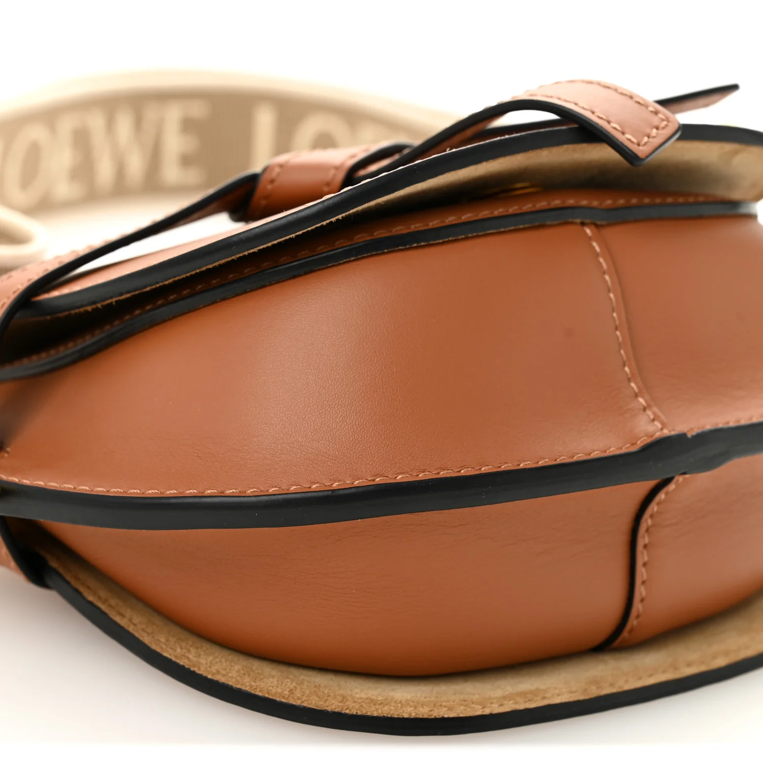 Calfskin Jacquard Mini Gate Dual Bag Tan - Top Club