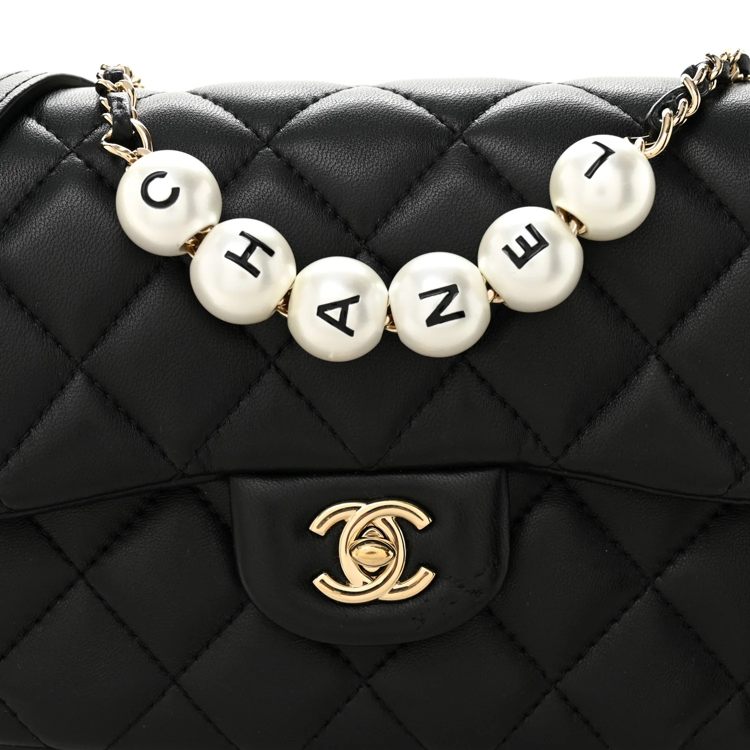 Lambskin Quilted Small My Precious Flap Black - Top Club