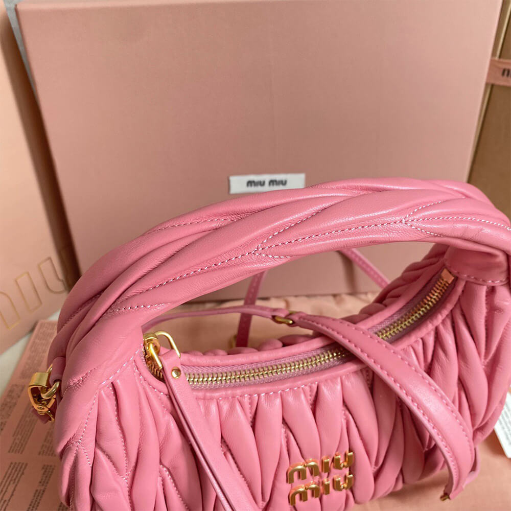 Small Wander matelasse nappa leather hobo bag(HIGH-END GRADE) - Top Club