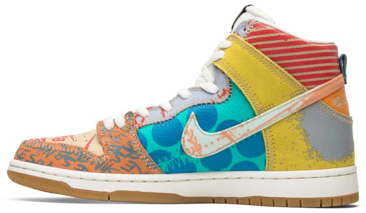 Thomas Campbell x SB Dunk High  What The  918321-381 - Sneaker Replica Workshop