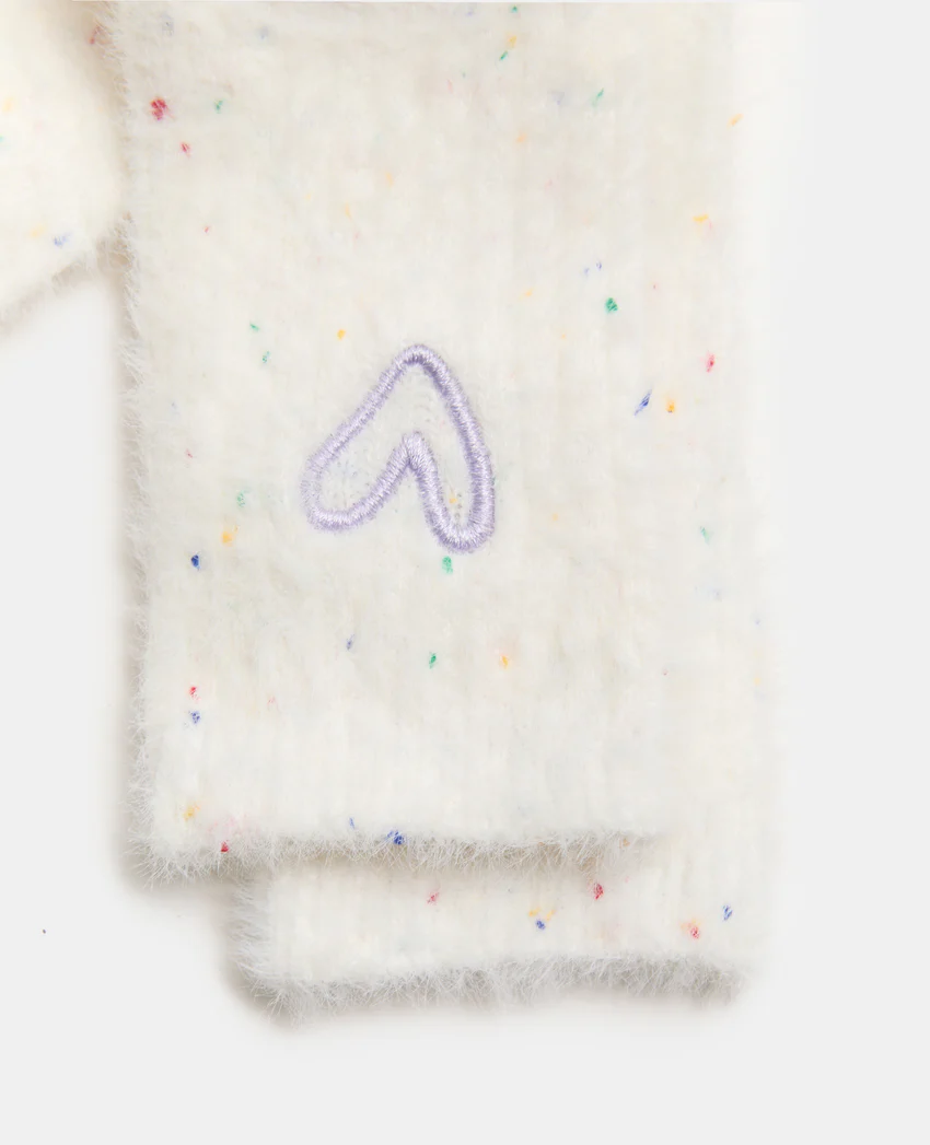 Pimkie Paire de chaussettes en maille fluffy avec coeur